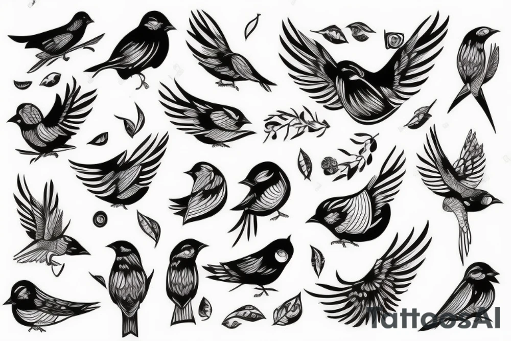 bird on shoulder tattoo idea