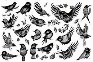 bird on shoulder tattoo idea