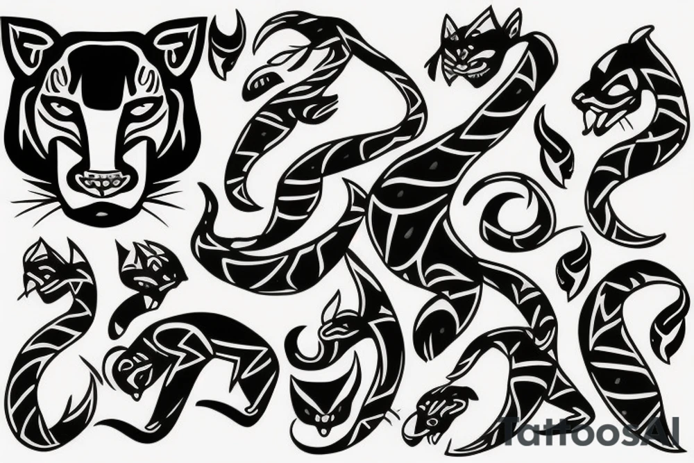 Panther tattoo idea