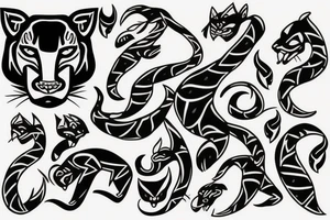 Panther tattoo idea