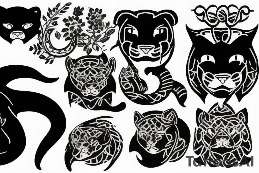 Panther tattoo idea