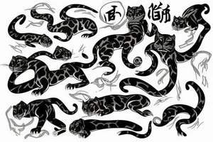 Panther tattoo idea