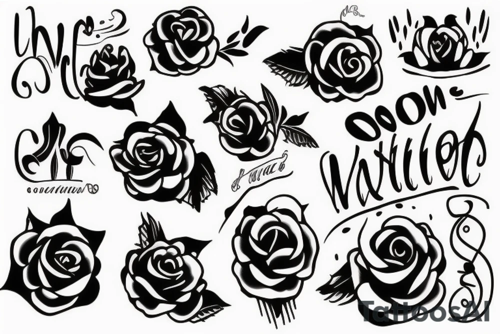 Tattoo writing ANLT tattoo idea