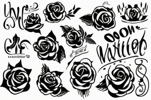 Tattoo writing ANLT tattoo idea