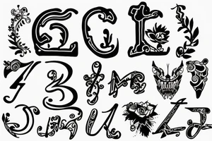 Letters writing ANLT tattoo idea