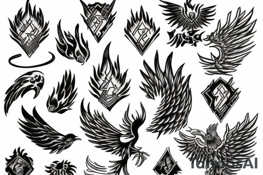 Phoenix from the ashes tattoo idea