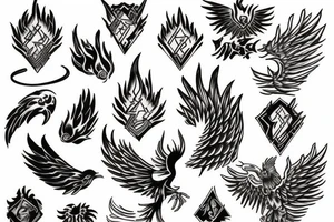 Phoenix from the ashes tattoo idea