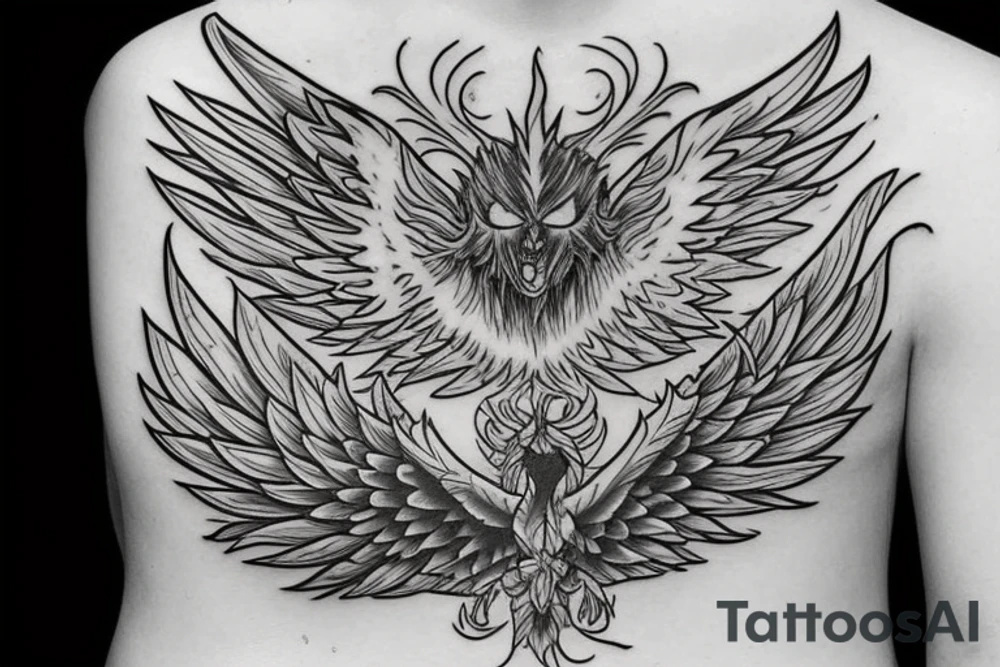 Phoenix from the ashes tattoo idea