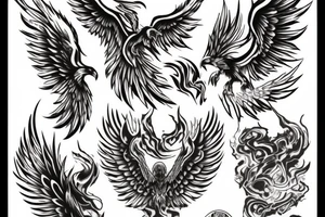 Phoenix from the ashes tattoo idea