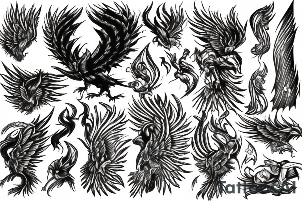 Phoenix from the ashes tattoo idea