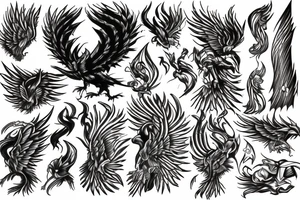 Phoenix from the ashes tattoo idea