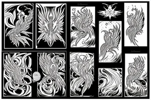 Phoenix from the ashes for my rib arch tattoo idea