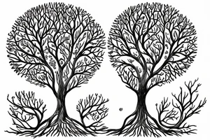 Tree of live for my rib arch in full collar tattoo idea