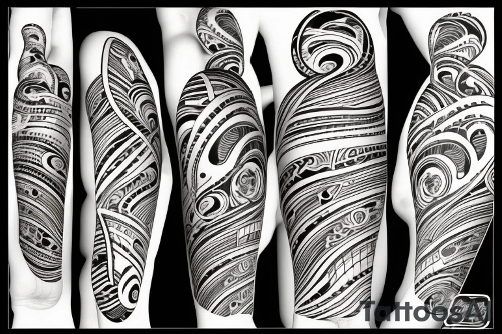 Stratocaster with Hawaiian themes tattoo idea