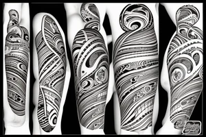 Stratocaster with Hawaiian themes tattoo idea