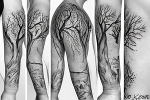 Tree of live for my rib arch in full collar tattoo idea