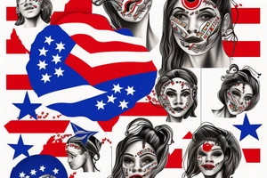 A flag from the Dominican republic tattoo idea