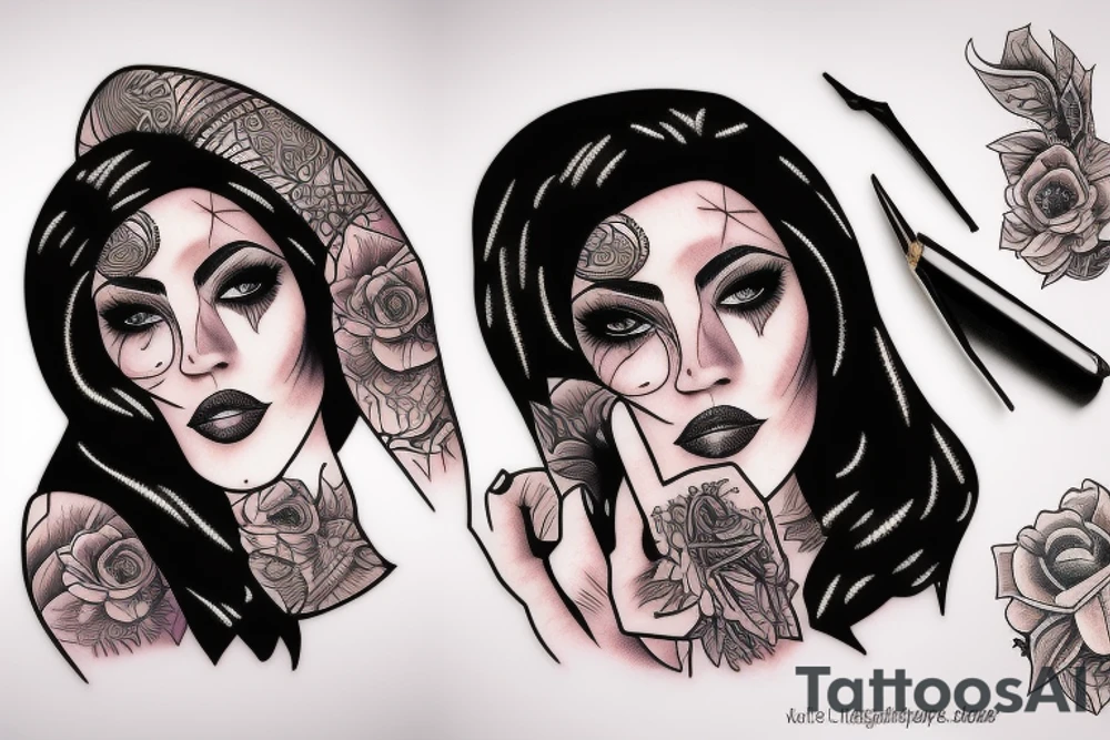 A woman slave tattoo idea