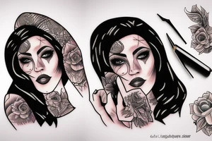 A woman slave tattoo idea
