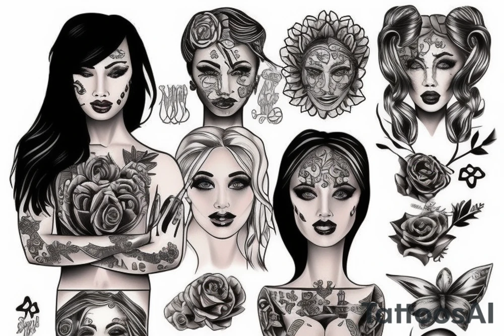 A woman slave tattoo idea