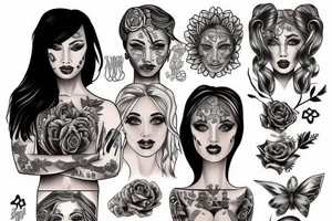 A woman slave tattoo idea