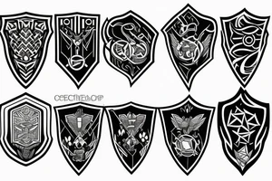 crest of courage tattoo idea
