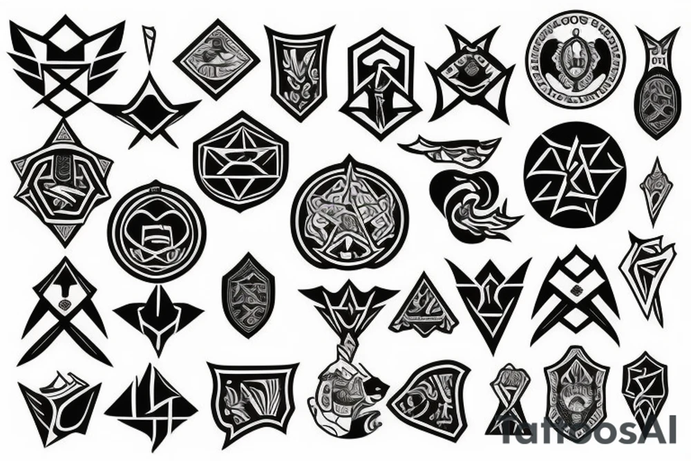crest of courage tattoo idea