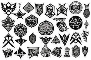 crest of courage tattoo idea