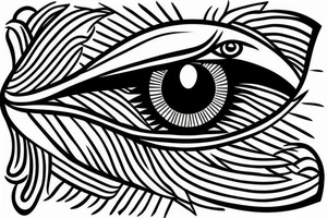 eye of horus egyptian pharoah tattoo idea