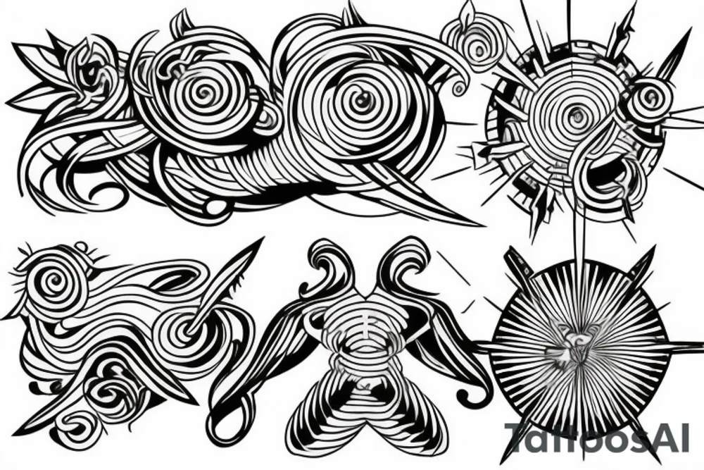 fire courage tattoo idea