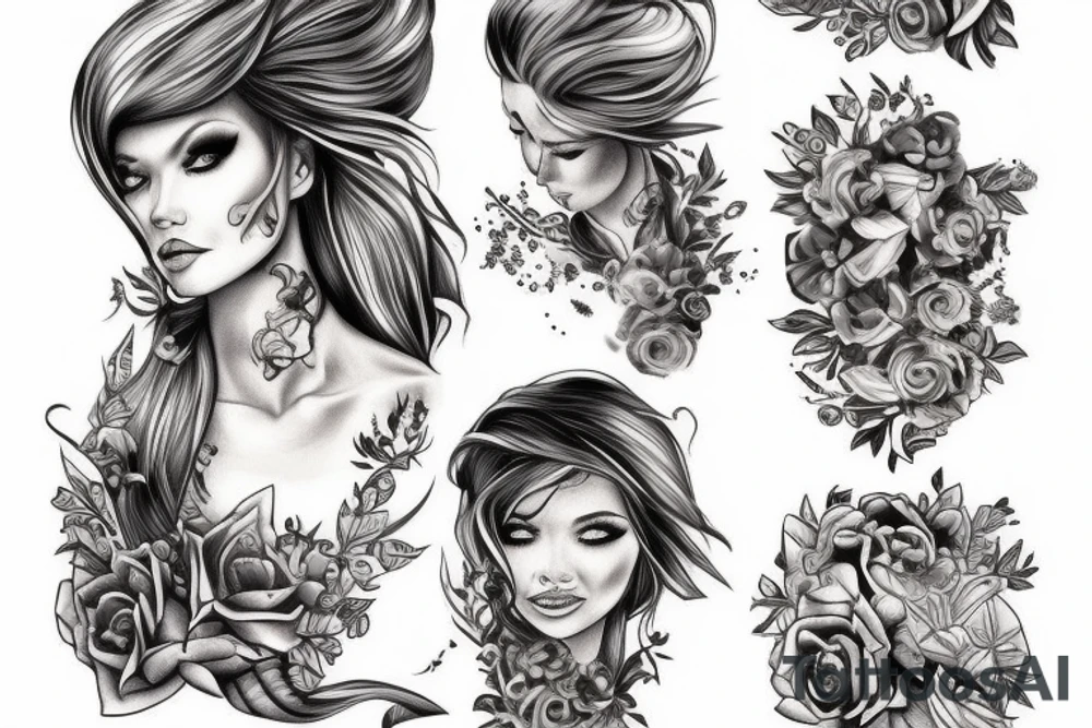 Einen Farbigen Phönix aus der Asche tattoo idea