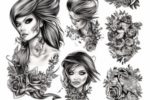 Einen Farbigen Phönix aus der Asche tattoo idea