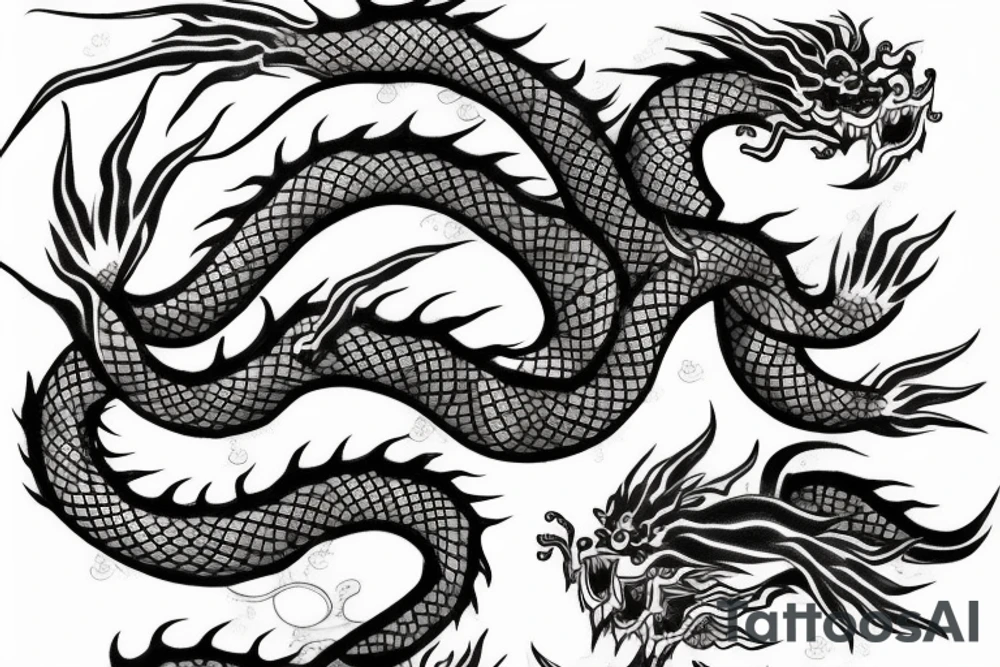 Japanese dragon tattoo idea
