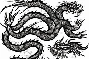 Japanese dragon tattoo idea