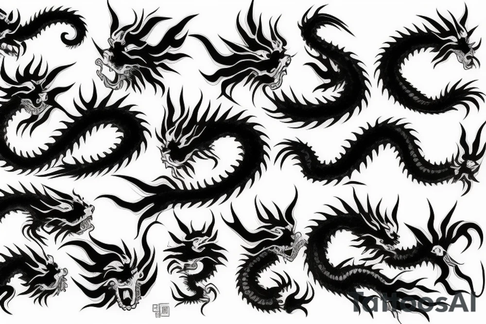 Japanese dragon tattoo idea
