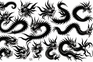 Japanese dragon tattoo idea