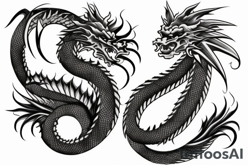 Japanese dragon tattoo idea