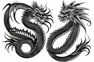 Japanese dragon tattoo idea