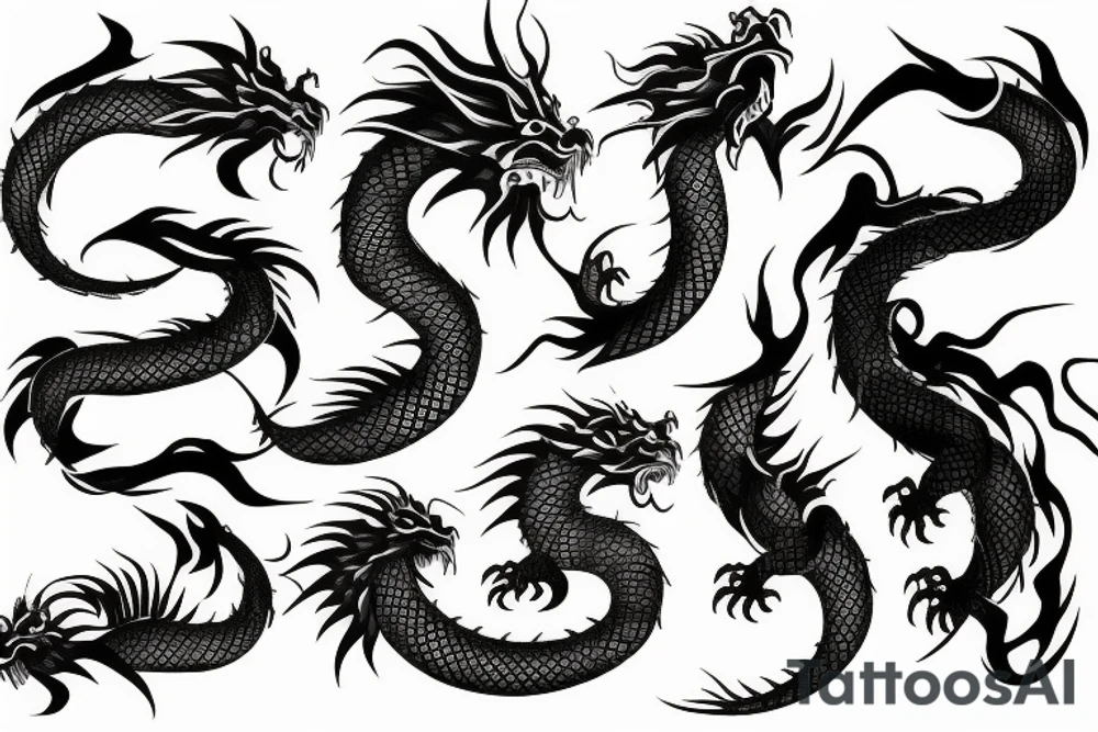 Japanese dragon tattoo idea