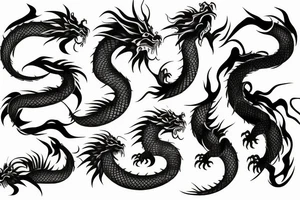 Japanese dragon tattoo idea