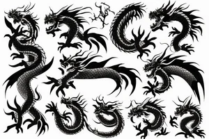 Japanese dragon tattoo idea