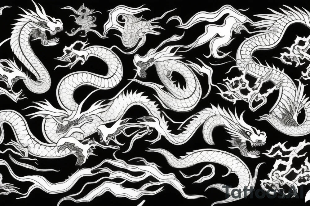 Japanese dragon tattoo idea