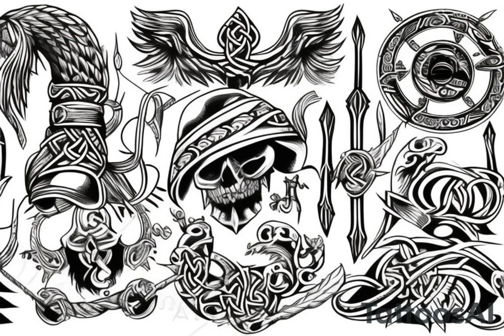 Viking style tattoo idea