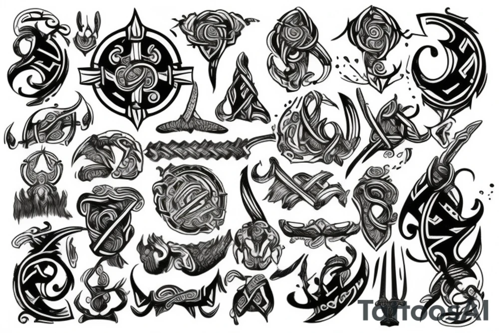Viking style tattoo idea