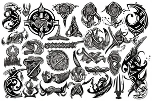 Viking style tattoo idea
