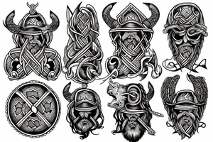 Viking style tattoo idea