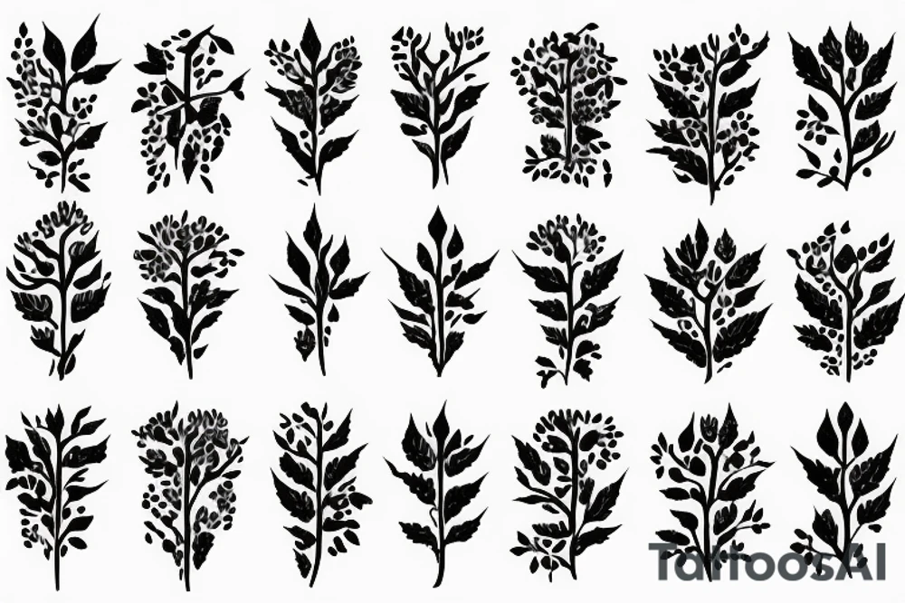 Thorns turning into wildlowers tattoo idea