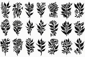 Thorns turning into wildlowers tattoo idea