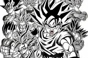 Goku dragon ball z tattoo idea