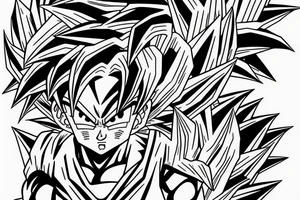 Goku dragon ball z tattoo idea